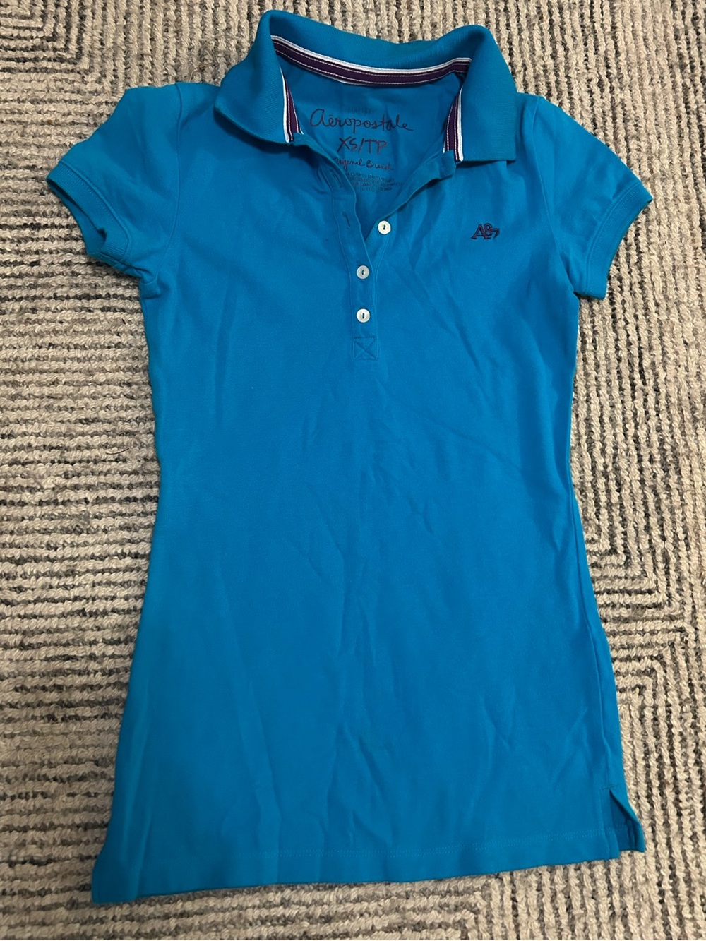 Y2K Teal Aeropostale Women’s Aeropostale Polo Shirt Size XS Preppy 2012